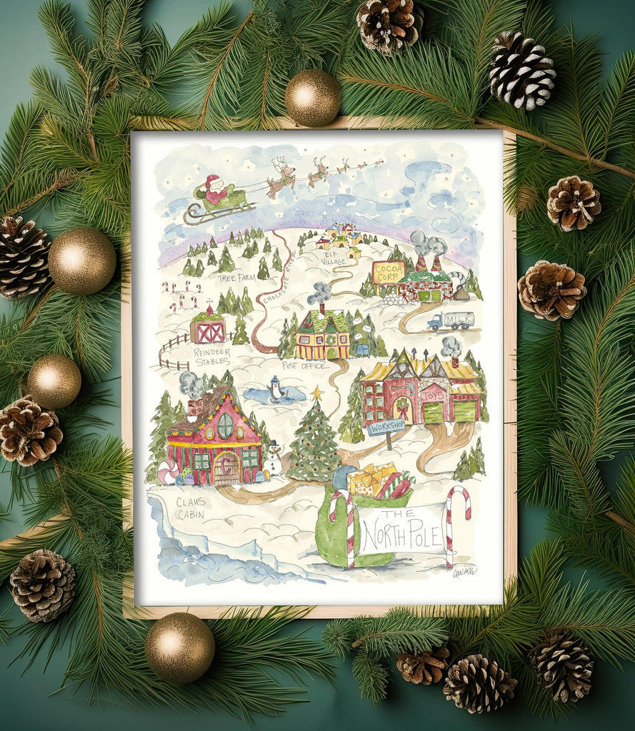 The North Pole: From Sketchbook to Story Map