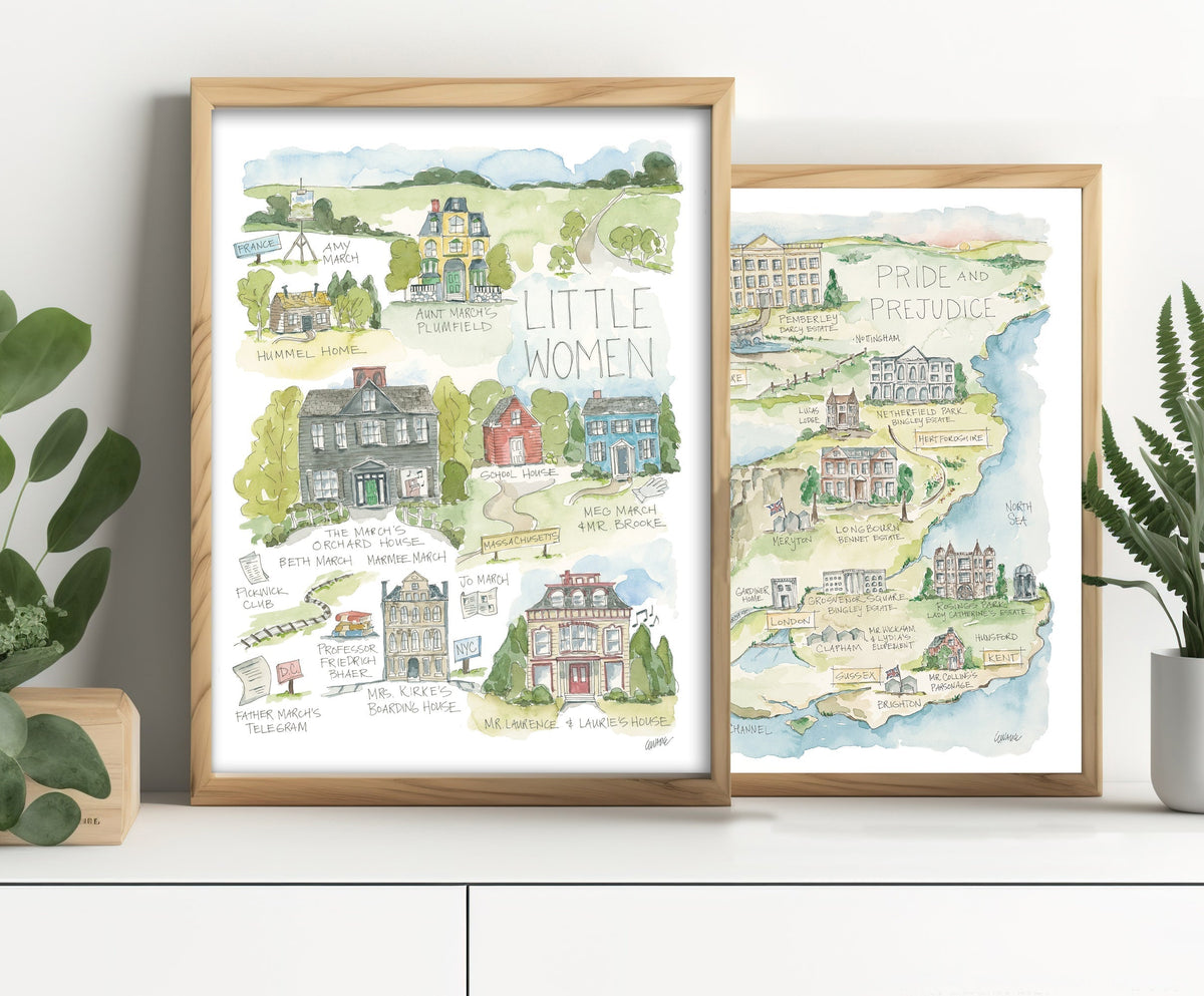 Watercolor Art Stories of your Favorite Books - Elizabeth Wade Studio
