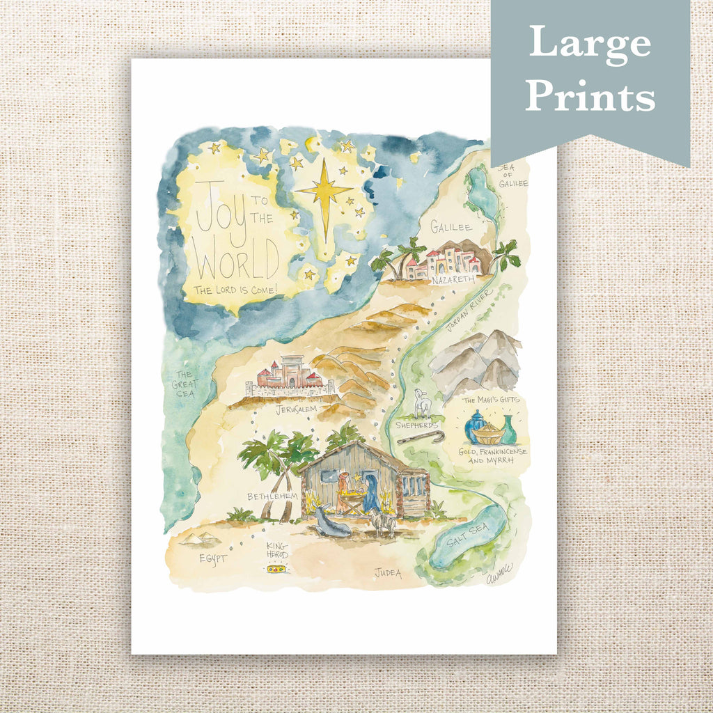 "Joy to the World Story Map" Nativity Large Sizes