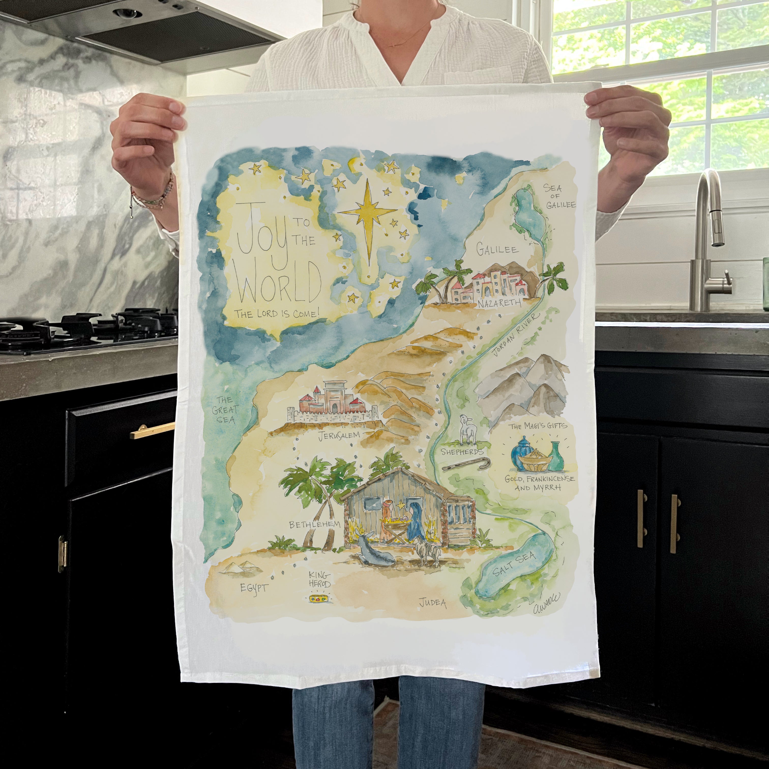 Jeep Story Map Tea Towel – Elizabeth Wade Studio