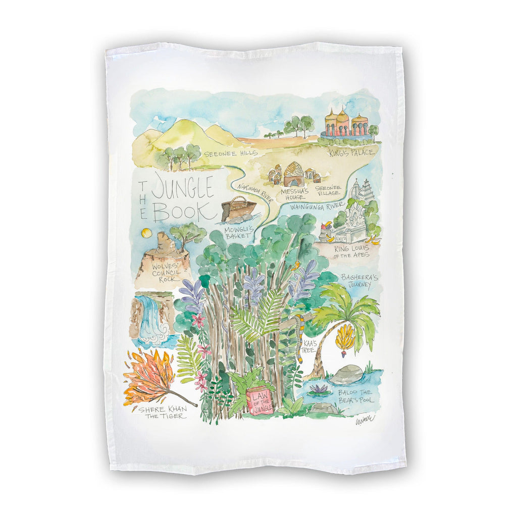 Jungle Book Tea Towel Watercolor Gift