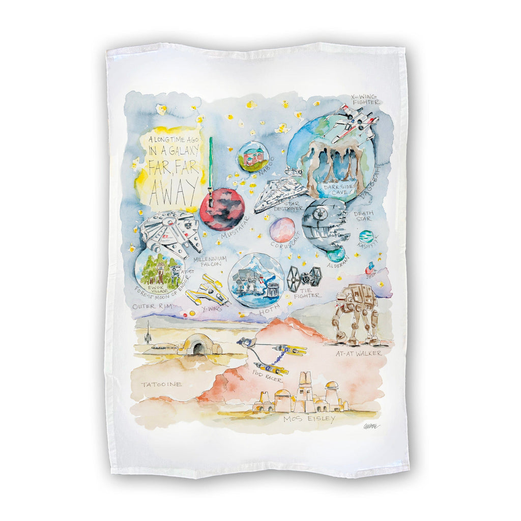 Star Wars Tea Towel Watercolor Gift