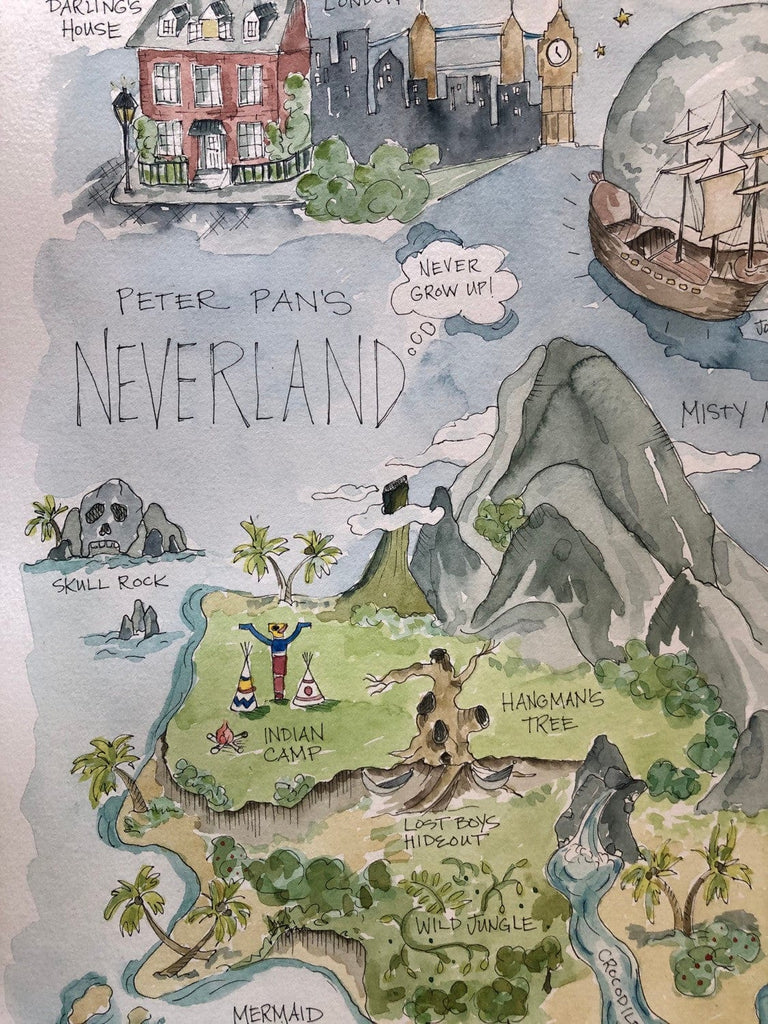 “Peter Pan’s Neverland Story Map