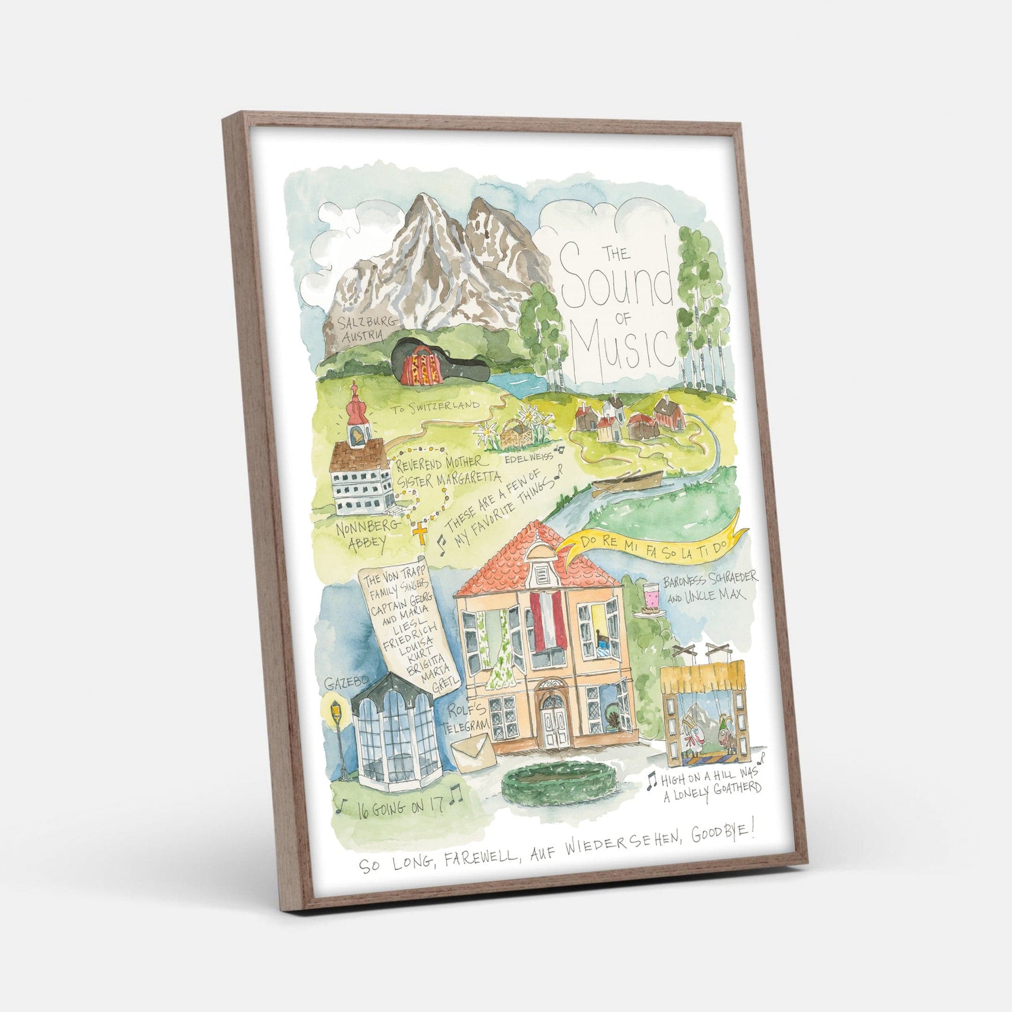 The Sound of Music Story Map Art